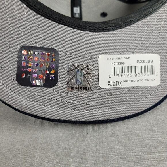 OKC Thunder New Era 9Fifty Snapback Cap Hat Finals Oklahoma City Patches NEW - Picture 7 of 11